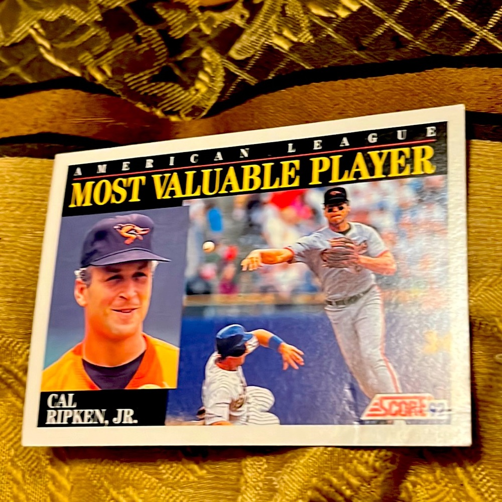 ⭐️CAL RIPKEN JR. SCORE 1992 VINTAGE BASEBALL CARD RARE COLLECTORS!!